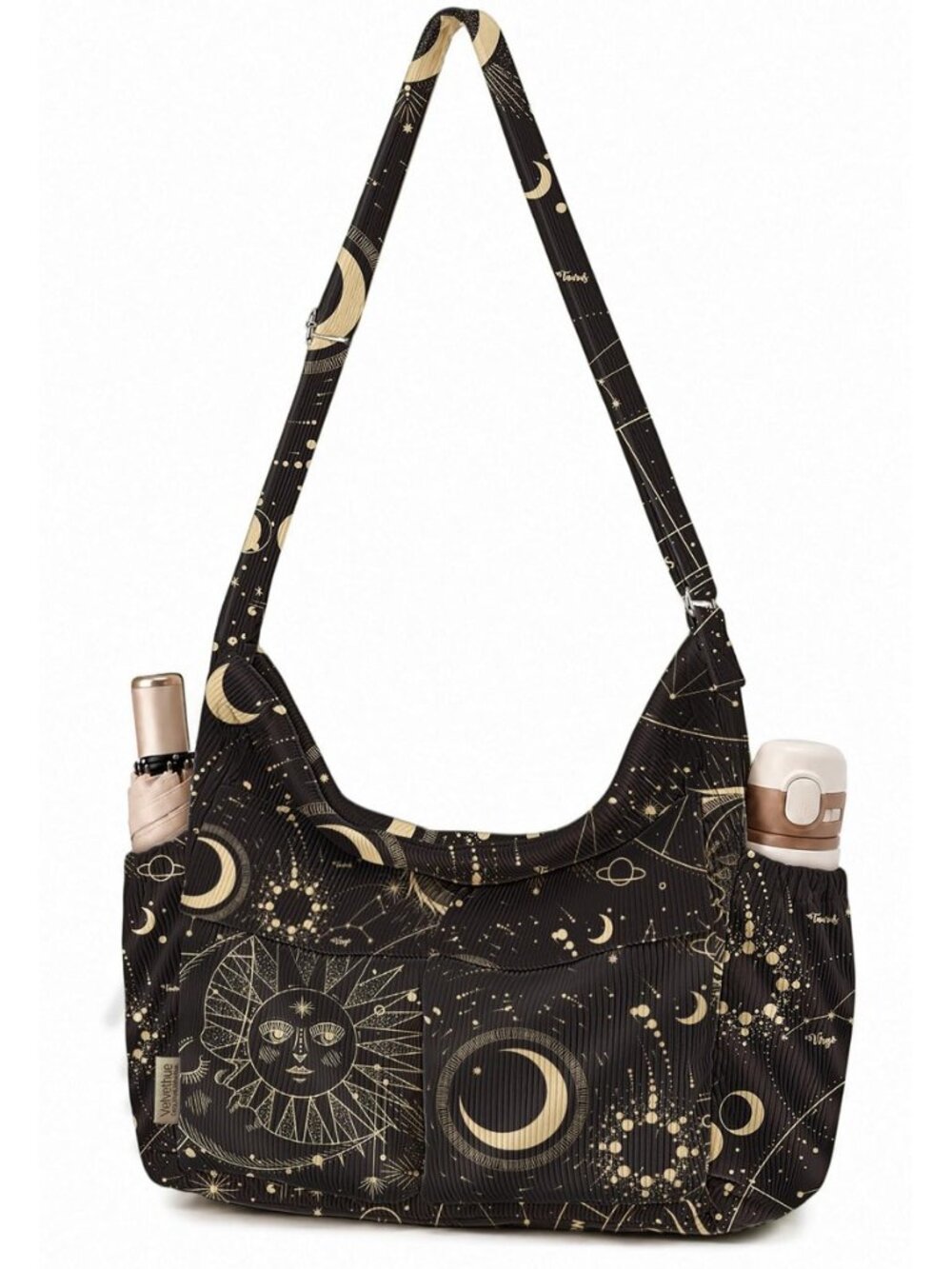 Corduroy Messenger Hobo Bag, Crossbody Tote Bag